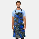 Search for blue grey white aprons Black