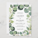 Search for eucalyptus wedding invitations Spring summer fall