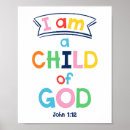 Search for i am child of god posters Bible verse