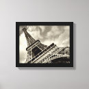 Search for black white paris eiffel tower canvas prints Travel