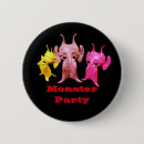 Recherche de petits monstres mignons badges Halloween