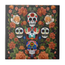 Search for dia de los muertos tiles Flowers