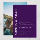 Recherche de violet foncé mariage invitations De élégante