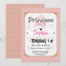 Recherche de princesse 1ans anniversaire invitations Chic