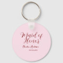 Search for maid of honor keychains Calligraphy typography elegant