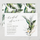 Search for watercolor leaves bridal shower invitations Modern