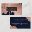 Search for navy and rose gold business cards Stylish