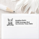 Search for bull terrier dog return address labels Dogs