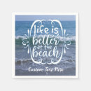 Search for beach quote napkins Sea