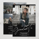 Search for cool graduation invitations Black and white