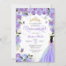 Search for purple butterfly quinceanera invitations Elegant