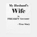 Search for or husband and wife blankets For her