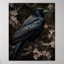 Search for dark crow art posters Moody floral