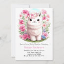 Recherche de llama baby shower fille invitations Fiesta