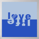 Search for blue heart posters Typography