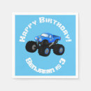 Search for monster trucks napkins Blue