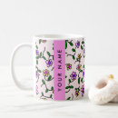 Recherche de fond floral mugs bouteilles Monogramme