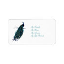 Search for peacock bird return address labels Stylish