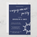 Search for nautical engagement party invitations Blue