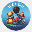 Search for football baby shower stickers Watercolor