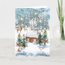 Search for cabin scene cards Watercolor
