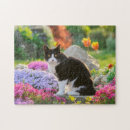 Search for black tuxedo cat puzzles Garden