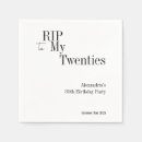 Search for funeral napkins Black and white