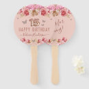 Search for happy birthday hand fans Quinceanera