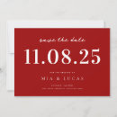 Search for red save invitations Elegant