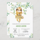 Search for sloth invitations Whimsical