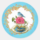 Search for vintage tea cup stickers Blue