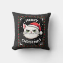 Search for ugly christmas sweater pillows Black