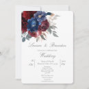 Search for jewel wedding invitations Burgundy