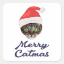 Recherche de chat père noël autocollants Santa claus