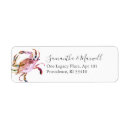 Search for red crab return address labels Beach