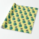 Search for tropical wrapping paper Pineapple