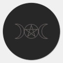 Search for triple moon stickers Pentagram