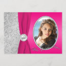Search for pink grey quinceanera invitations Flowers