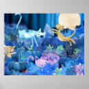 Search for whimsical cat art Moon