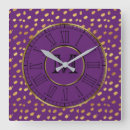 Search for plum purple clocks Elegant