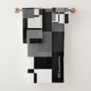Search for black and white patterned towels bath towels For him