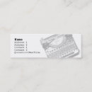 Recherche de papier machine à écrire cartes visite Inscription