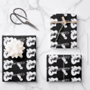 Search for guitar pattern wrapping paper Black and white