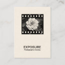 Recherche de pellicules cartes visite Photographe