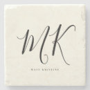 Recherche de monogram dessous de verres Typographie