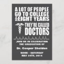 Search for funny doctor graduation invitations Humour