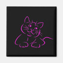 Search for pink cats magnets Kitten