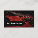 Search for bass guitar business cards Teacher