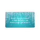 Search for dazzle return address labels Blue