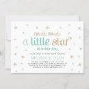 Search for little star baby shower invitations Gold